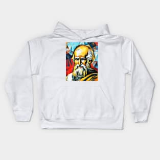 Archimedes Abstract Portrait | Archimedes Artwork 2 Kids Hoodie